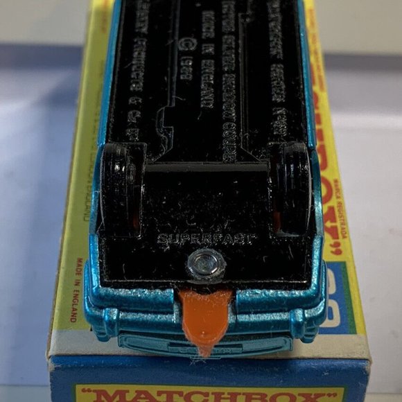 Nrmt Matchbox Lesney Superfast #69 Rolls Royce Shadow Car Metallic Blue Orig Box - Picture 3 of 4
